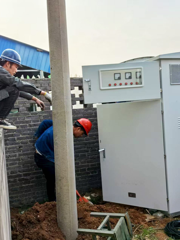 洛阳阿尔法无功补偿装置施工现场